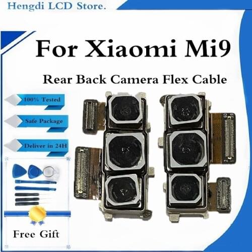 Original For Xiaomi Mi9 Rear Back Big Camera Module Flex Cable For Mi 9 MI9 Back Camera Replacement