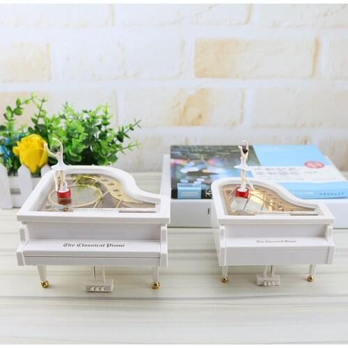 Piano Music Box Ballet Girl Musical Instrument Figurine Grand Piano Musical Toy Be Used To Place Small Items LoverS Confession