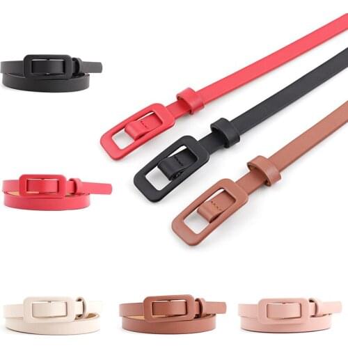 PU Leather Belt for Women Buckle Jeans Black Belts Women Circle Pin Buckles Students Leather Belts Dress Accessories
