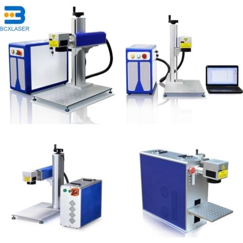 Rotary laser marking from Factory supplier 20w 30w 50w mini desktop fiber laser source jewelry laser marking machine