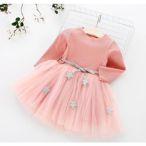 Christmas Children Clothes Dress for Girl Winter Dress Kids Party Costume Solid Dress Kids Dresses For Girls 3-8 Years