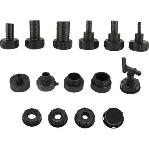 S60 Coarse Thread to 1/2" 3/4" 1" 1.25" 1.5" 2" Interface IBC Tank Adapter Valve Drain Connector Supplies IBC Tank Fitting