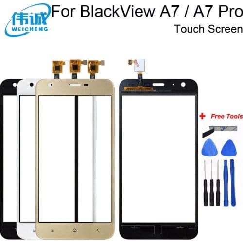 Touch Screen Panel For BlackView A7 Sensor Touch Screen Digitizer Panel Front Glass Lens Sensor TouchScreen For Blackview A7 Pro
