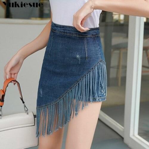YUKIESUE Denim Pencil Skirts