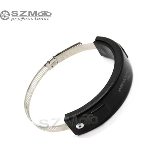 For DUCATI HYPERMOTARD 939 Silencer Exhaust Protector Can Cover Round Oval SILICONE Motorcycle Scope 100MM-140MM Protect LOGO 17