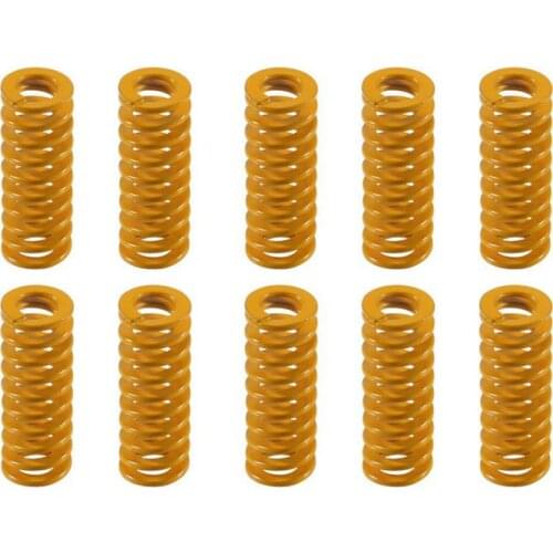 10PCS 3D Printer Heat Bed Compression Springs 0.3in OD 0.78in Length for Creality CR-10 10S S4 Ender 3 Bottom Connect Leveling