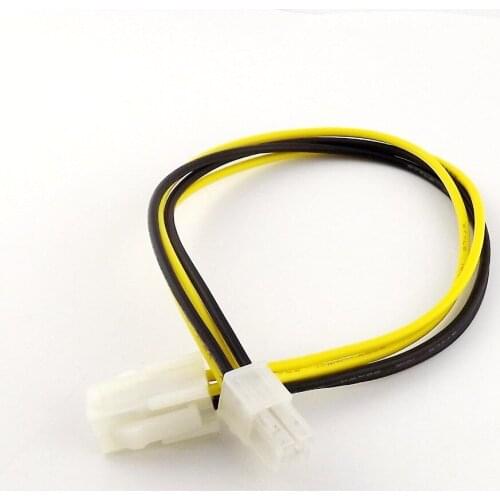 10pcs ATX 4 Pin Male to Female PC CPU Motherboard Power Supply Connector Adapter Cable 31cm