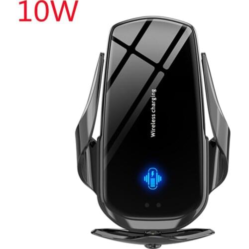 10W infrared sensor automatic clamping fast Qi wireless charger car phone holder for iphone8 8Plus 12 11Pro Xiaomi 9 Samsung S10