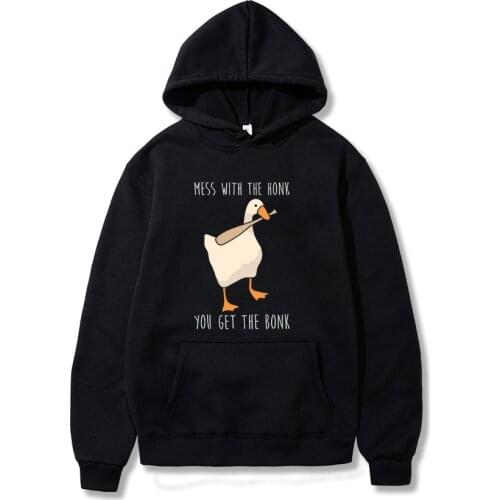 2021 New Women Hooded Sweatshirts Grand Honk Auto Cotton Grey Vintage Hoodie Untitled Goose Game Hoodies Shirt Clothes