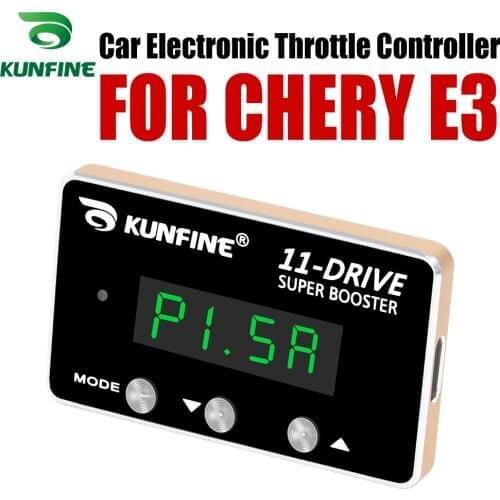 KUNFINE Car Electronic Throttle Controller Racing Accelerator Potent Booster For CHERY E3 Tuning Parts Accessory