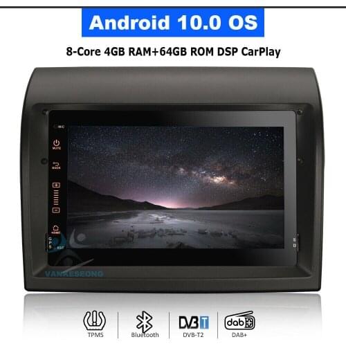 7" Android 10.0 Car Radio Bluetooth Multimedia Stereo GPS Navigation WIFI Stereo 4G for FIAT DUCATO CITROEN JUMPER PEUGEOT BOXER