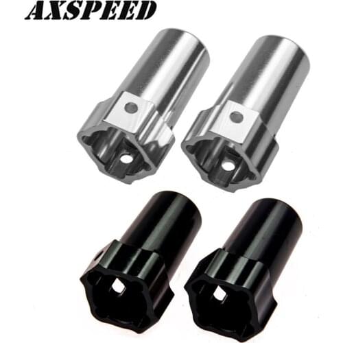 AXSPEED Aluminum Rear Cup Axle Adapter for 1/10 AXIAL SCX10 RC Crawler Car Rear Knuckles Cup Upgrade Parts