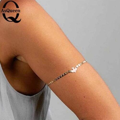 Tiny Peace Dove Arm chain Birds Bracelet Little Cute Body Chain Summer women Fashion Jewellery