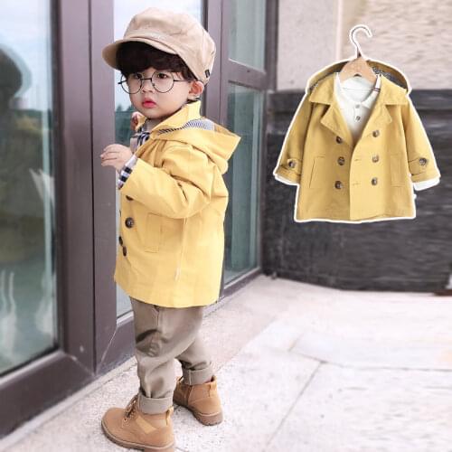 IENENS Boys Coats Clothes Kids Hooded Outerwear 1 2 3 4 5 Years Baby Casual Zip Coat Clothing Autumn Child Short Windbreaker