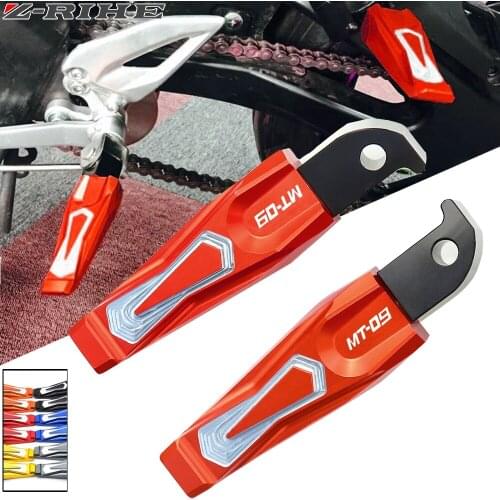 For Yamaha MT09 MT 09 2014 2015 2016 2017 2018 Motorcycle CNC Rear Foot Pegs Passenger Footrest motorbike Parsts
