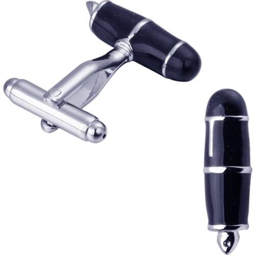 Factory Price Retail French Cufflinks For Men Brass Material Pen Nib Design Cuff Links Cufflinks 3 pair pack sale