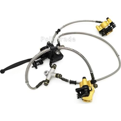 GOOFIT Front Disc Brake Master Cylinder Hydrualic Caliper Assembly for Chinese 50cc 70cc 90cc 110cc 125cc ATV Quad C029-054