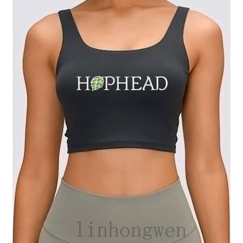 Hophead Craft Beer Women Tank Top Cotton Designing Comical Spring Autumn Letters Graphic Plus Size XL Costume Crop Top
