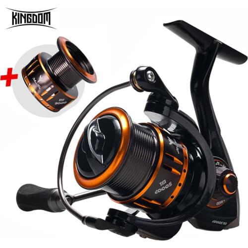 KINGDOM MICRO FLY 800 1000 2000 3000 Spinning Fishing Reel 2 Spools 8+1BB Freshwater Saltwater Spinning Reels Bass Pike Wheel