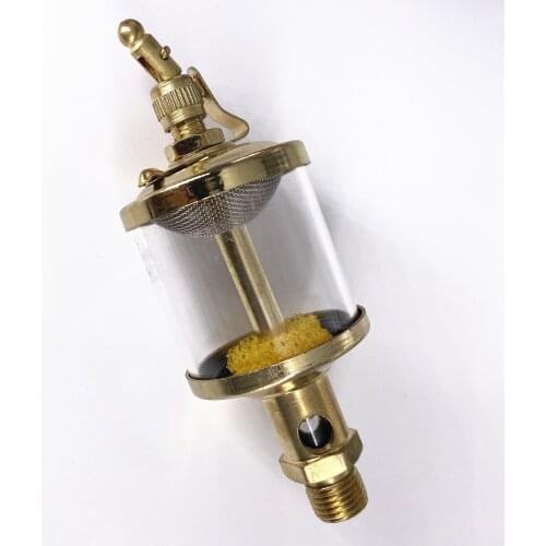 1/8" 1/4" 3/8" BSP Male Thread Needle Valve Type Oil Cup Machine Tool Lathe Mill Sight Gravity Drip Feed Oiler Lubricator