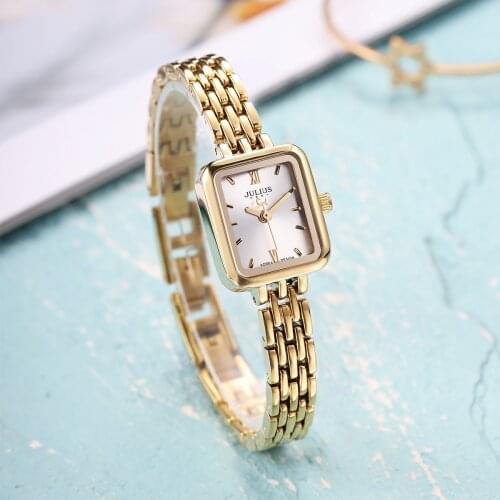 Small Womens Watch Julius Japan Quartz Mini Hours Clock Fine Fashion Dress Bracelet Simple Birthday Girls Holiday Gift
