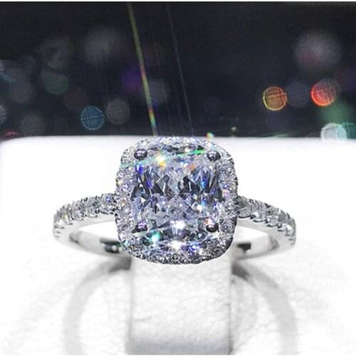 MANGOSKY Bridal Sets Double Rings for women AAA CZ Gold Filled Wedding Ring Set Anillos Mujer Bijoux Bagues Femme CC042