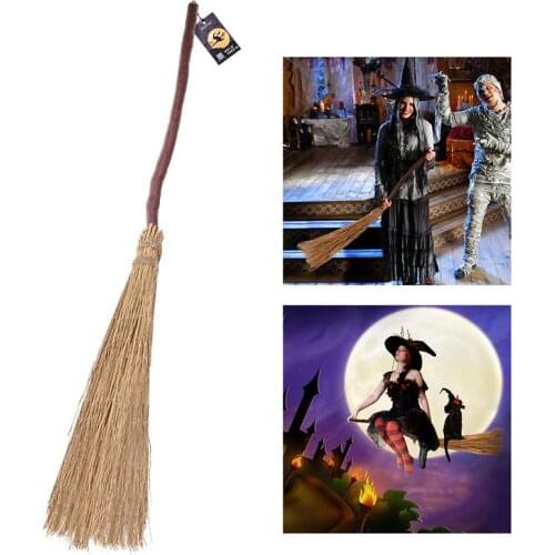 Fantasy Witch Broom Witch Accessory Creeping Weed Broom Adult Pegan Witch Costume For Halloween Costume Party Supplies