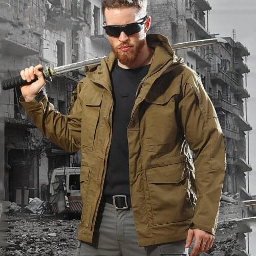 Tactical Trench Coat Military Jacket Men High Quality Multi Pockets Windproof Waterproof Camouflage Battlefield Jackets for Men