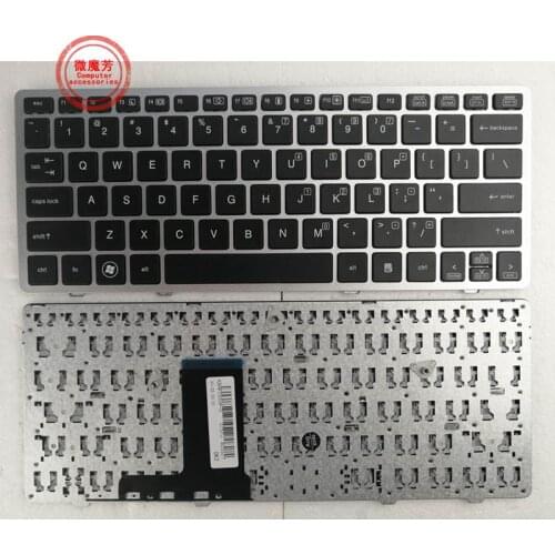 UK/ US NEW keyboard for HP EliteBook 2570 2570P 2560 2560p England Laptop KB SILVER frame