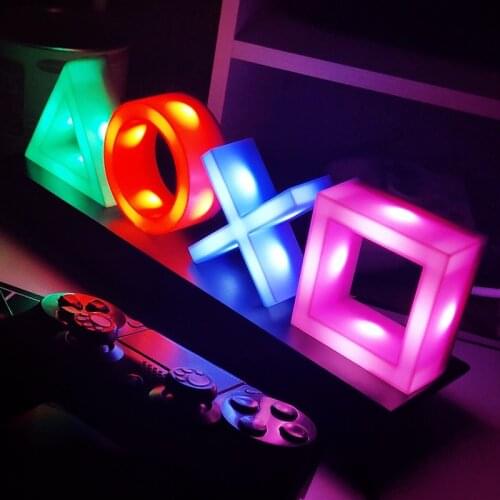 2021 New Replacement Game Icon Lamp Voice Control Light for PS4 for Playstation Player Game Accessories