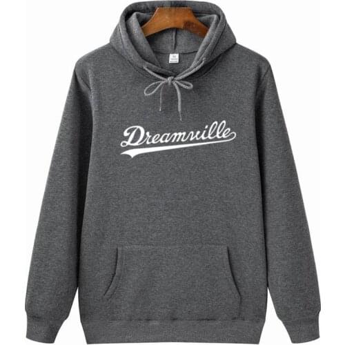 2021 New Hoodies Men Hip Hop DREAMVILLE J Cole Logo Hooded Prey Letter J Cole Hooded Winter Fleece Hoodies Dos