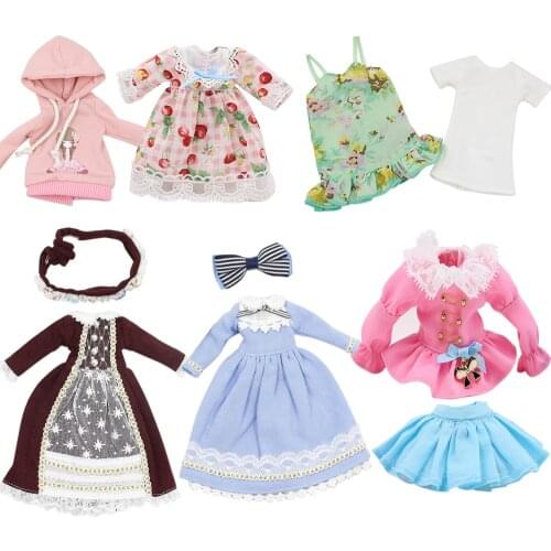 DBS Blyth 1/6 Doll Clothes Dress Cute style set for 30cm joint body BJD ICY DOLLS girl boy gift toy