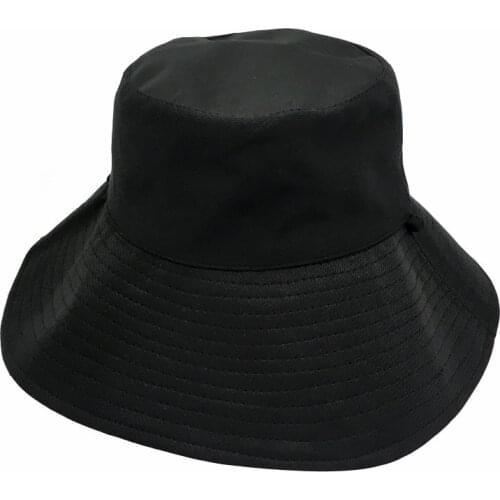 Spring And Summer Fishermans Hat Korean Pure Color Mask Hats Anti Ultraviolet Sunscreen Big Brim Cap Children Cotton Bucket Hat