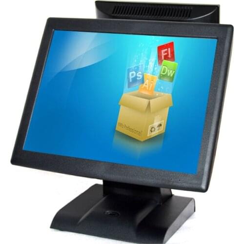 EPOS PC computer pos terminal dual screen cash register 5 wire resistive touch screen pos hardware