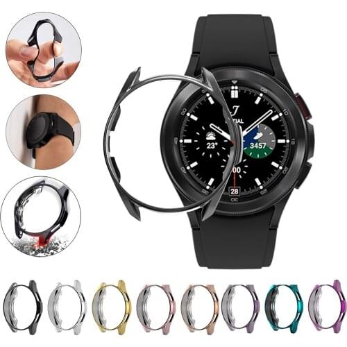 Screen Protective Watch Case For Samsung Galaxy Watch 4 Classic 42MM 46mm Full Protector Cover Shockproof TPU Transparent Shell