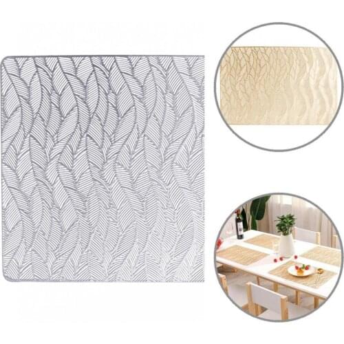 Rectangular Great Bronzing Heat Insulation Coffee Placemat Easy to Clean Dining Mat Delicate for Dinner
