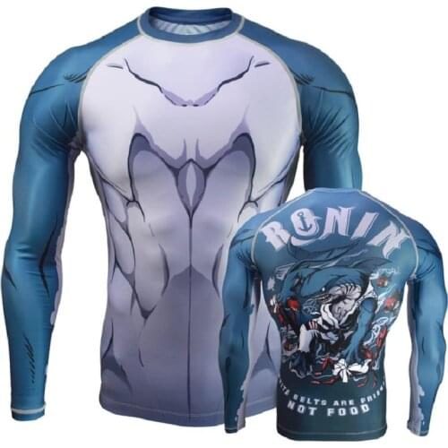 Dropship UV Protection Lycra Rashguard Men Long Sleeve Swimsuit Swim Rash Guard Quick Dry Surf Driving T Shirt For Swimming