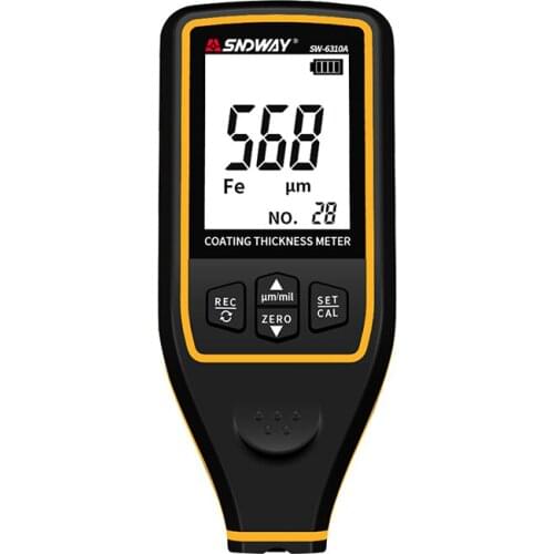 SNDWAY Digital Thickness Guage SW-6310A SW-6310B Handheld Coating Thickness Tester Car Detector Refinishing Micrometer Probe