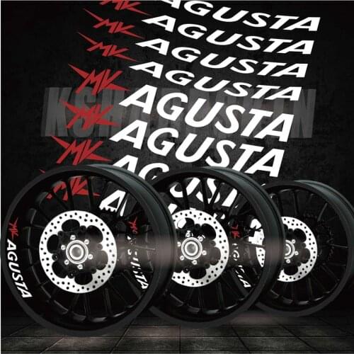 Hot tires motorcycle reflective stripe stickers decorative car stickers creative wheel decals for MV AGUSTA