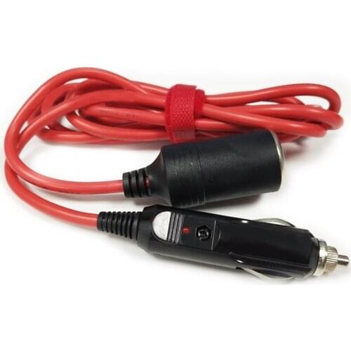 1.8 m/6ft Car Extension Cable High-power Car Cigarette Lighter Extension Cord 12V24V Universal 15A Fuse 180W Car Goods