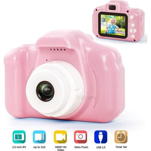 2.0 inch HD Video Camera Kids Digital Vlog Camara Photography Children Best Christmas Gift Mini Camcorder Support Hidden TF Card