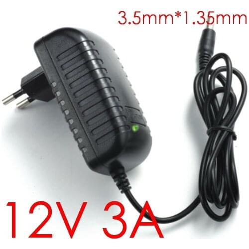 100PCS 12V 3A IC High quality Tablet Battery Charger AC Adapter for Cube i7 Cube i9 tablet pc Power Supply Adapter 3.5mmx1.35mm