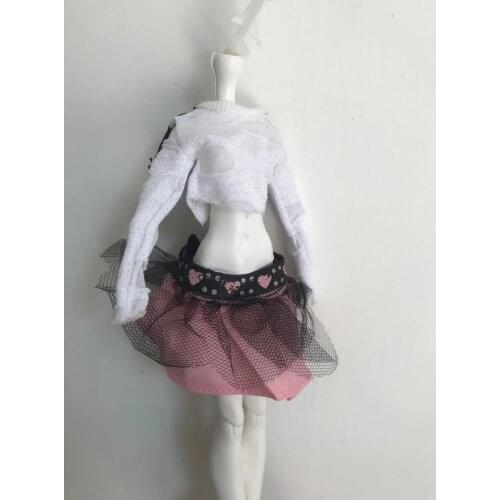 Monstering High Doll Dress Socks Necklace Twist Bands Flowers Queen Green Neck Decors Rings Original Doll Clothing Set Girl Gift