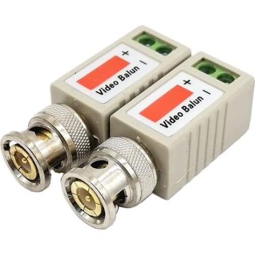 1PCS Single 1 Channel Passive Video Transceiver BNC Connector Coaxial Adapter for Balun CCTV Camera DVR BNC UTP