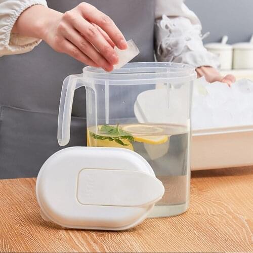 1800ml Cool Water Bottle Transparent Large-Capacity Water Container for Home Office Summer Juice Kettle for Home Kitchen Supplis