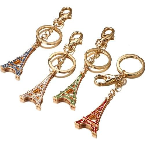 2017 NoEnName_Null new fashion fashion temperament Eiffel Tower keychain wallet & bag buckle holiday birthday gift