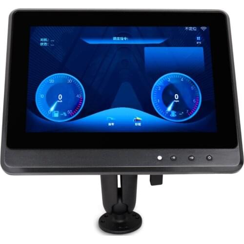 2021 Fanless Industrial Panel PC Rugged Vehicle Computer Console PC Embedded Windows 10 7 System Intel J1900 4GB RAM Mount GX12