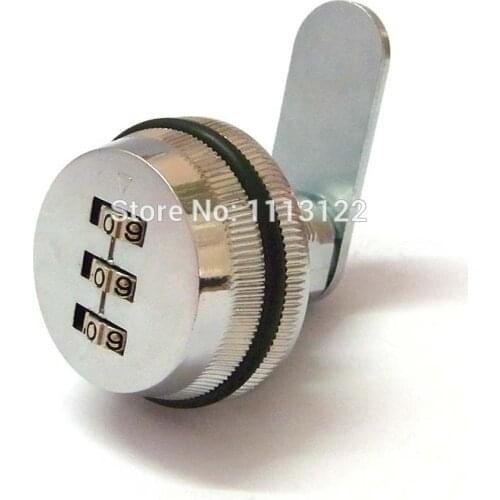 3 digital combination cam lock resettable keyless password cam lock 3 digit code locker lock shoe cabinet lock 1 PCS