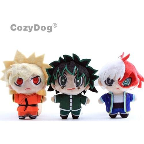 3 styles Todoroki Shoto Midoriya Izuku Bakugou Katsuki Plush Toys Doll Peluche Anime Academia Mascot Plush Toy baby kids Gift
