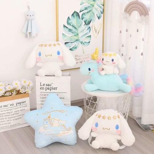 45Cm/Pcs Cinnamoroll Sanrio Plush Anime Cartoon Cute Doll Backpack Riding Pillow Plush Toys For Girls Kids Toys Birthday Gift